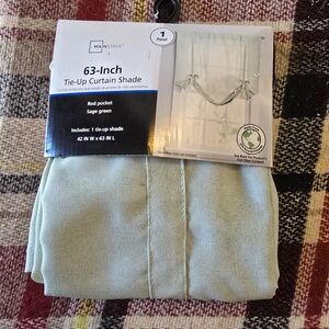 Mainstays Sage Green Tie-Up Curtain Shade